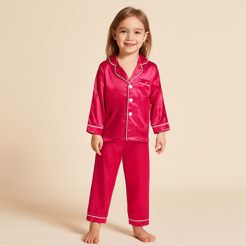 Soft Kids Pajamas Mulberry Sleep Set Comfort Nightwear