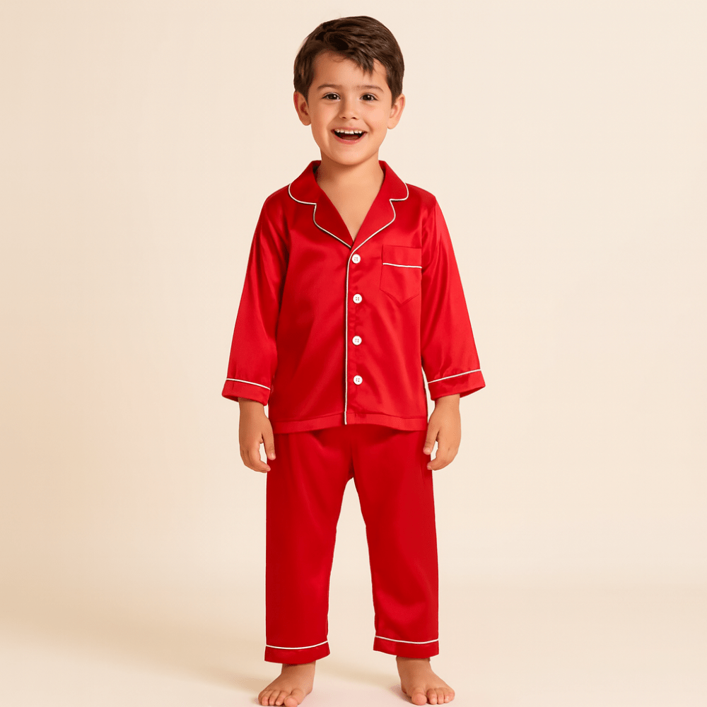 Soft Kids Pajamas Mulberry Sleep Set Comfort Nightwear