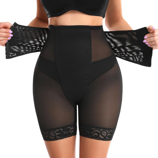 Sheer Mesh Middle Waist Slimming Shapewear Short