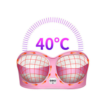 Smart Heated Bra Breast Massager Electronic Vibration Chest Massager