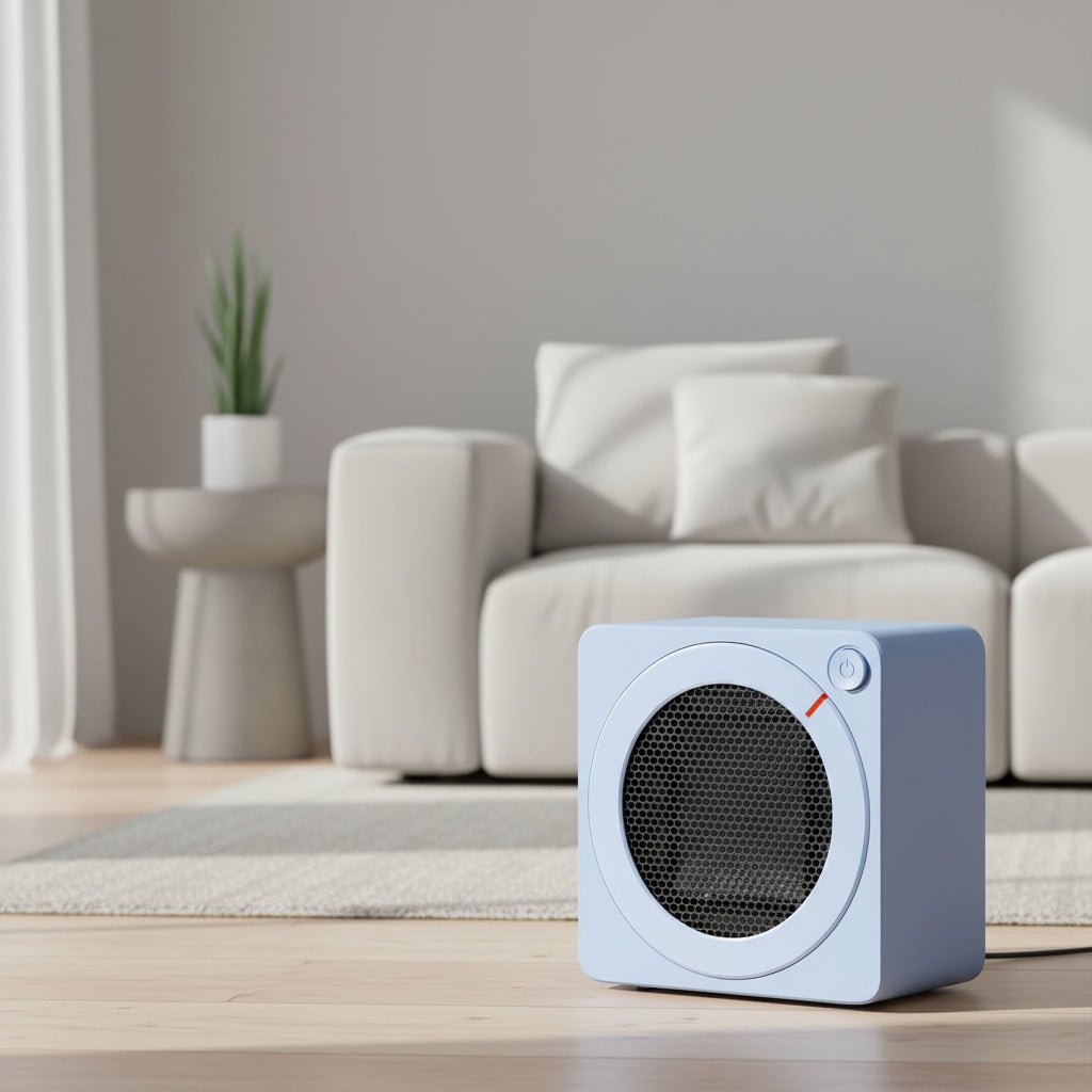 Compact Portable Electric Heater 500W Ceramic Safe Quiet