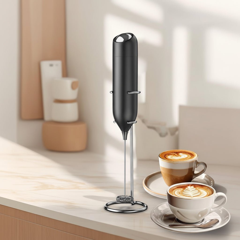 Portable Electric Milk Frother Stainless Steel Foam Machine - SweetyGem