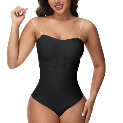 Strapless Thong Bodysuit Front Clasp Shaperwear