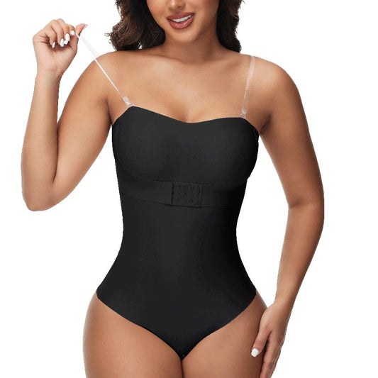 Strapless Thong Bodysuit Front Clasp Shaperwear