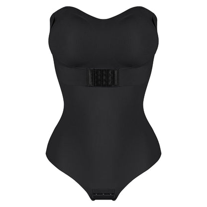 Strapless Thong Bodysuit Front Clasp Shaperwear