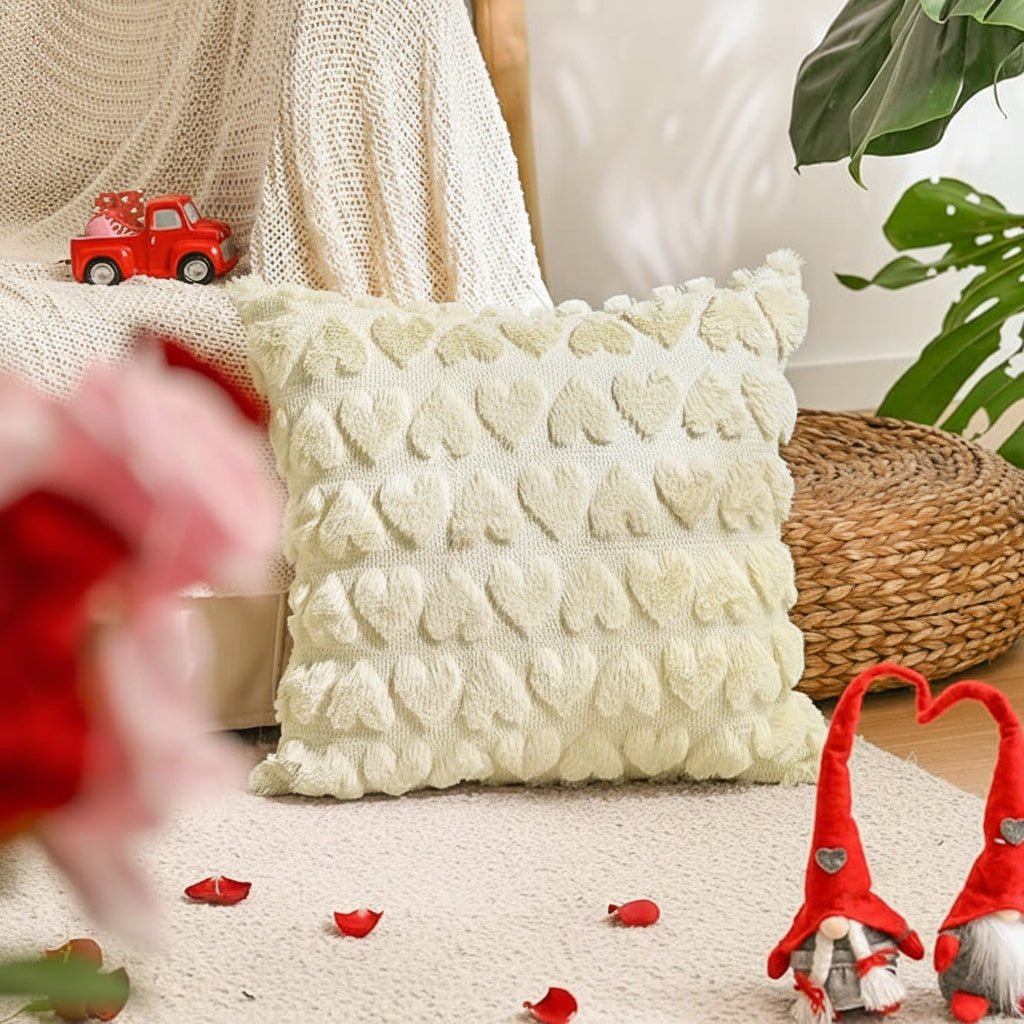 Romantic Heart Print Pillow Covers - SweetyGem