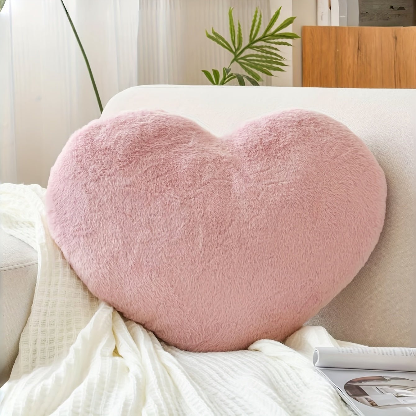 Soft Heart Pillow Home Accent Cushion Decor - SweetyGem