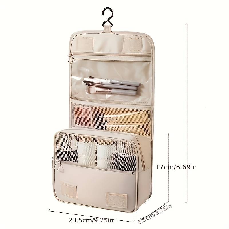 Toiletry Bag-Cosmetic Travel Bag with Hanging Hook