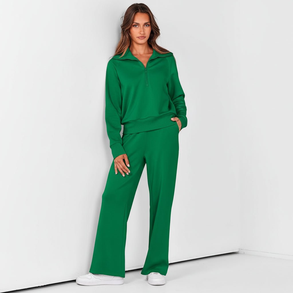 Ladies 2 Piece Sportswear Set Jogger Pants Hoodie