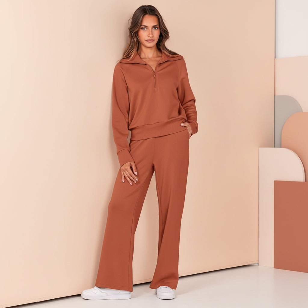 Ladies 2 Piece Sportswear Set Jogger Pants Hoodie