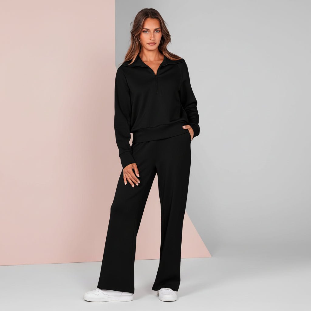 Ladies 2 Piece Sportswear Set Jogger Pants Hoodie
