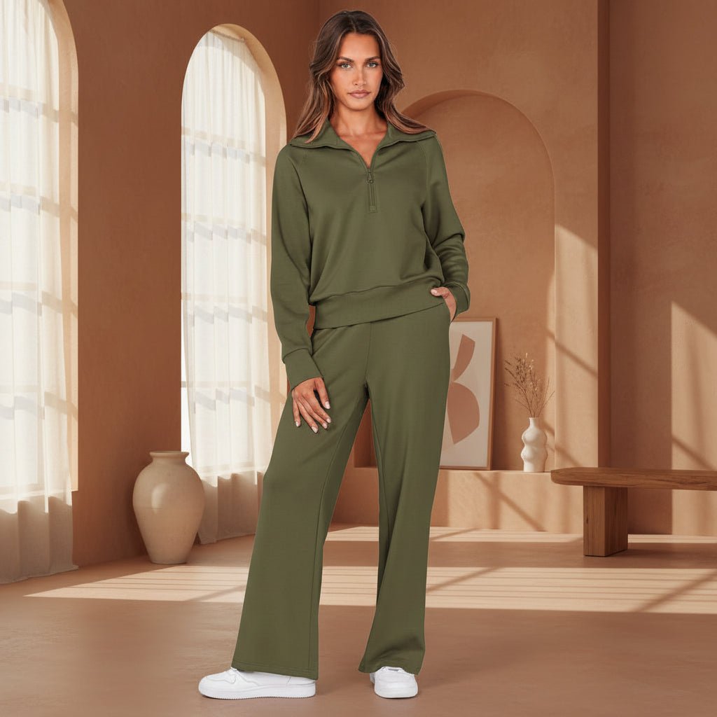 Ladies 2 Piece Sportswear Set Jogger Pants Hoodie - SweetyGem