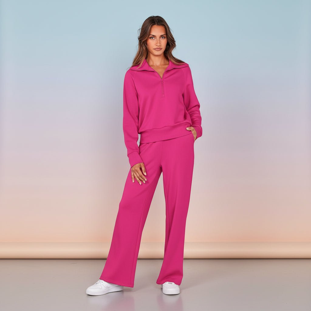 Ladies 2 Piece Sportswear Set Jogger Pants Hoodie