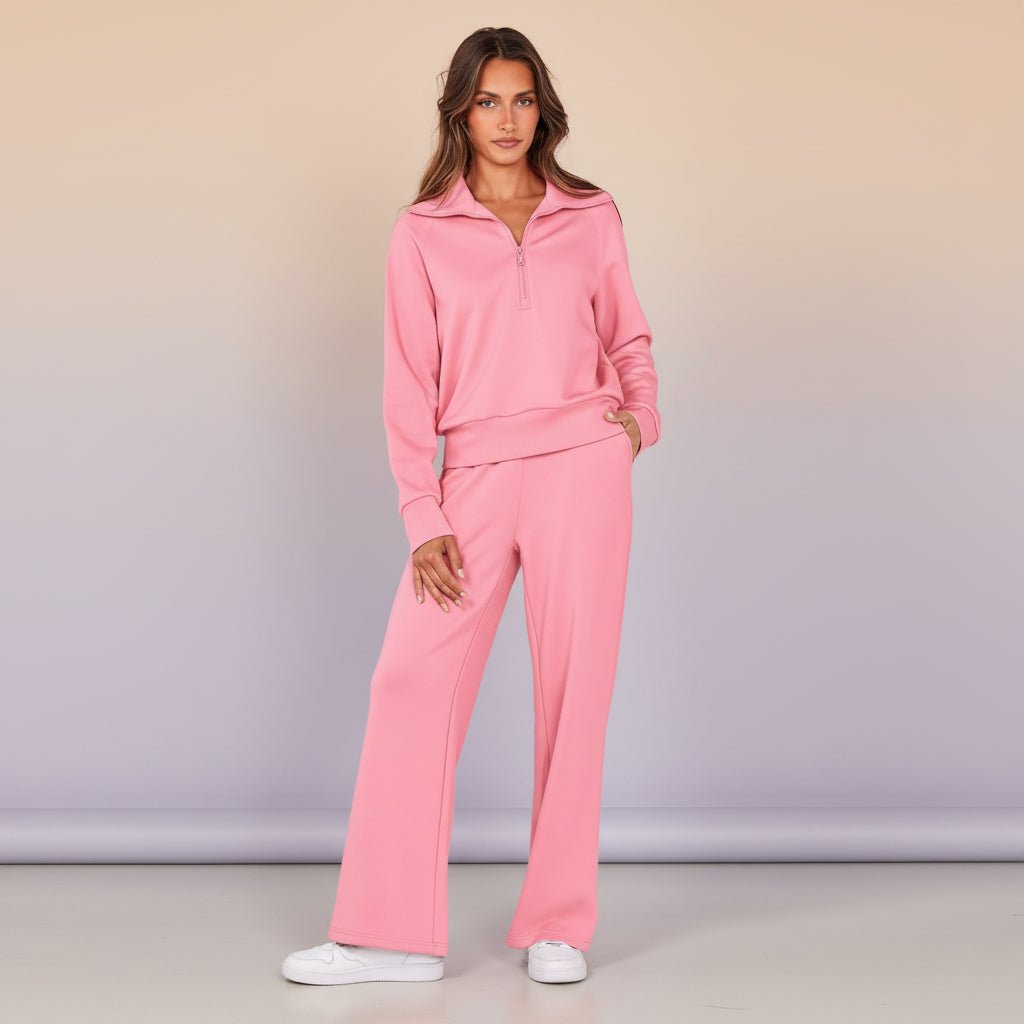 Ladies 2 Piece Sportswear Set Jogger Pants Hoodie