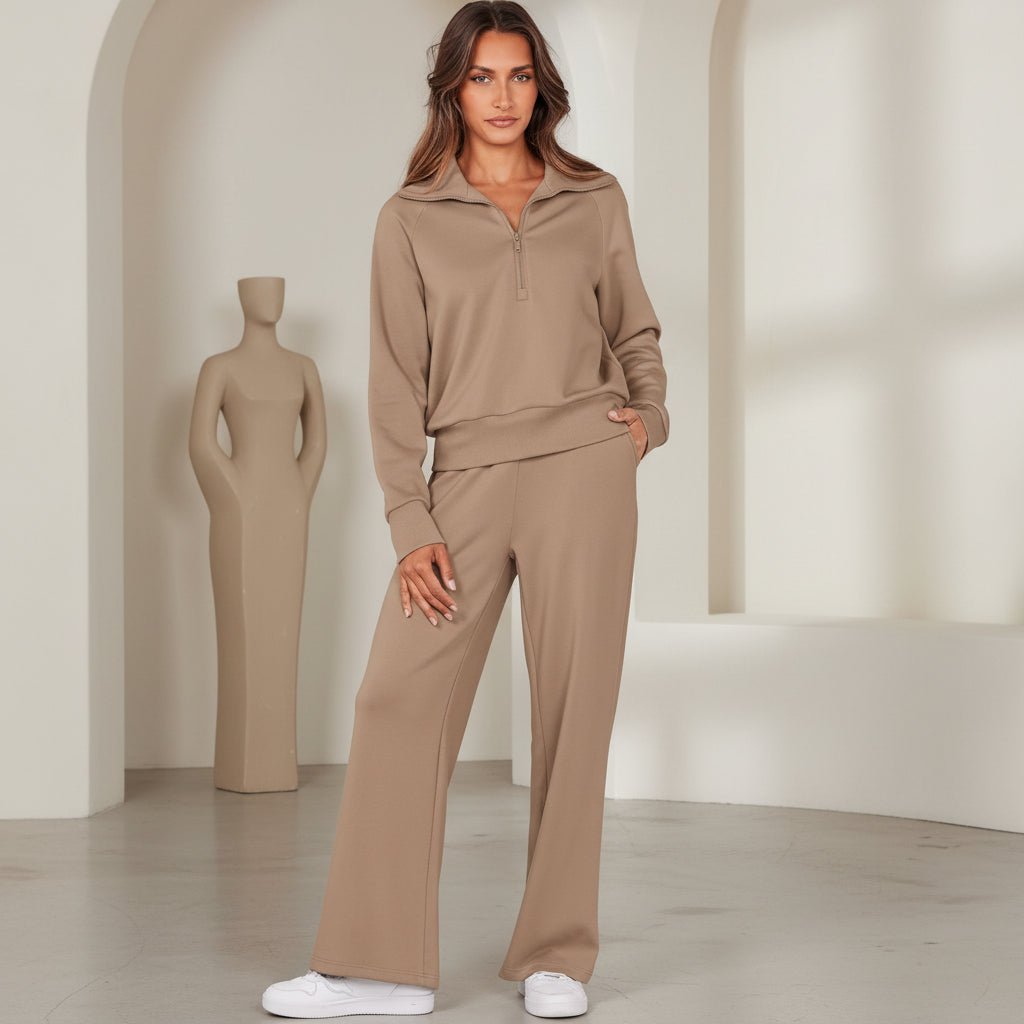 Ladies 2 Piece Sportswear Set Jogger Pants Hoodie