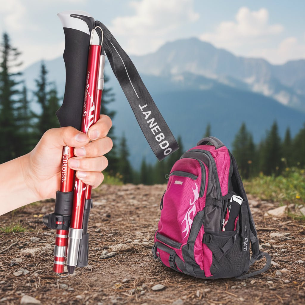 Collapsible Lightweight Aluminum Hiking Poles - SweetyGem