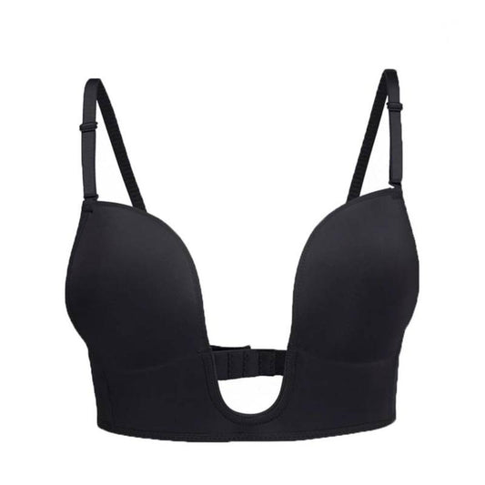 U-Shaped Lift & Support Plunge Low Back Bra