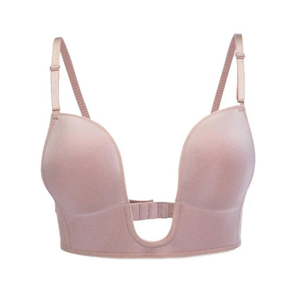 U-Shaped Lift & Support Plunge Low Back Bra