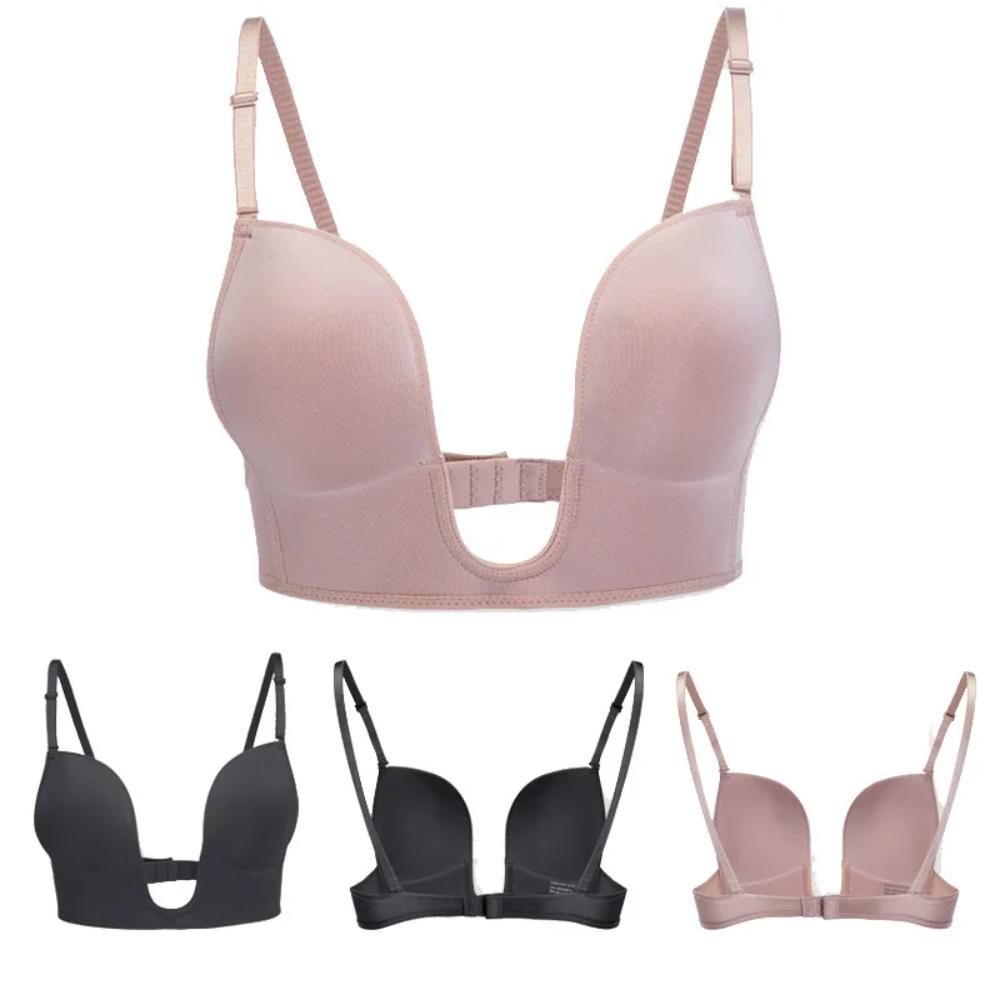 U-Shaped Lift & Support Plunge Low Back Bra