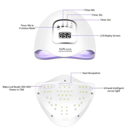 UV LED Lamp For Nails Dryer