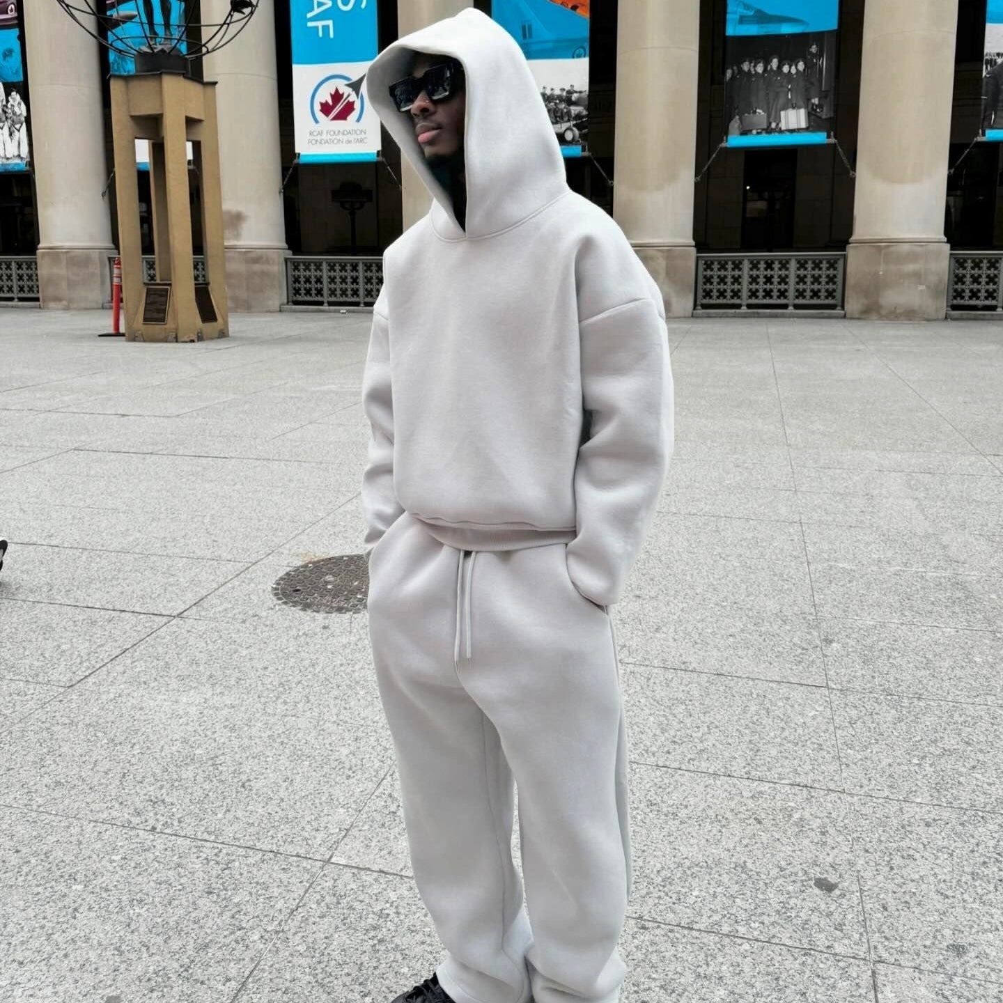 Casual Streetwear Hoodie Sweatpants Set