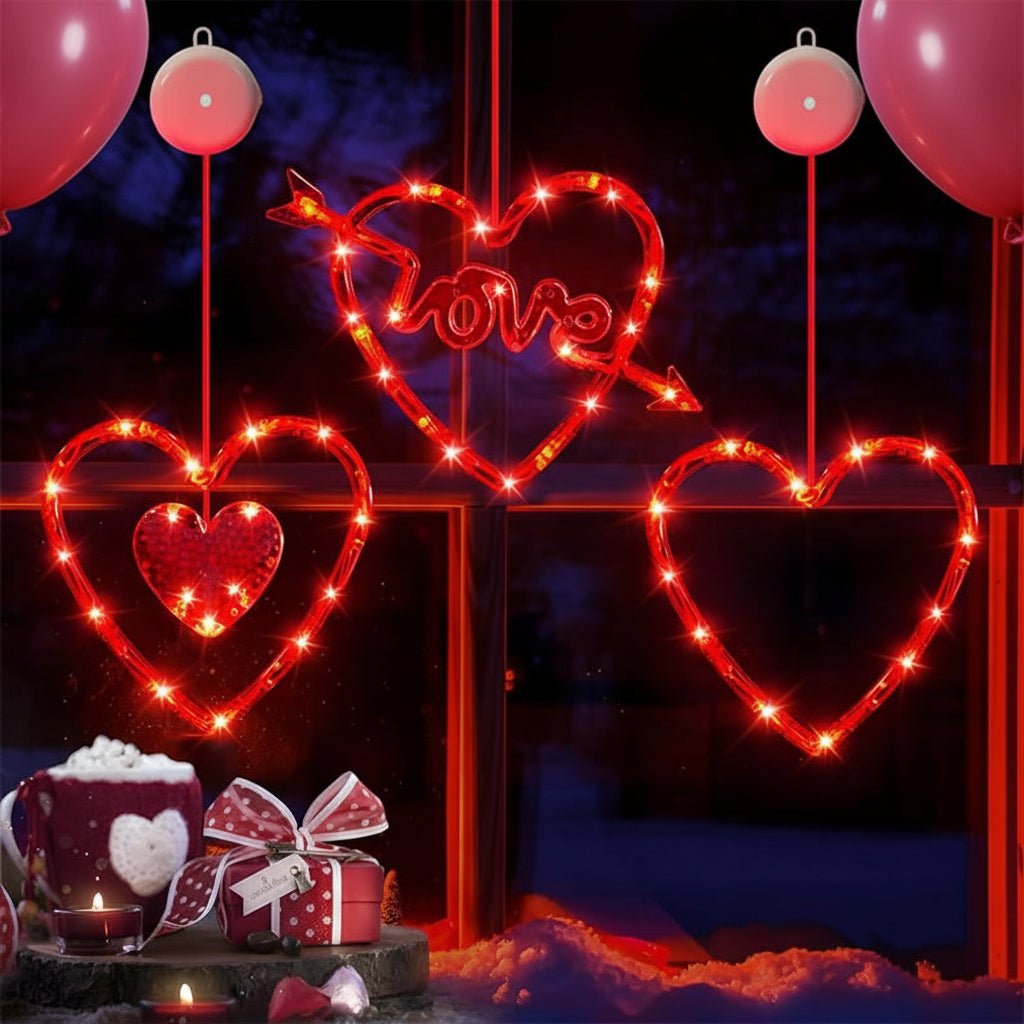 Romantic String Heart Lights Valentine Decorations - SweetyGem