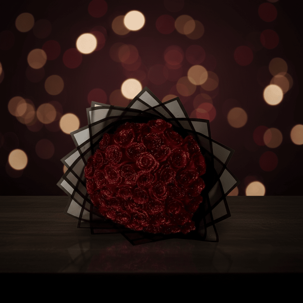 Luxurious Pink Rose Decorative Gift Box