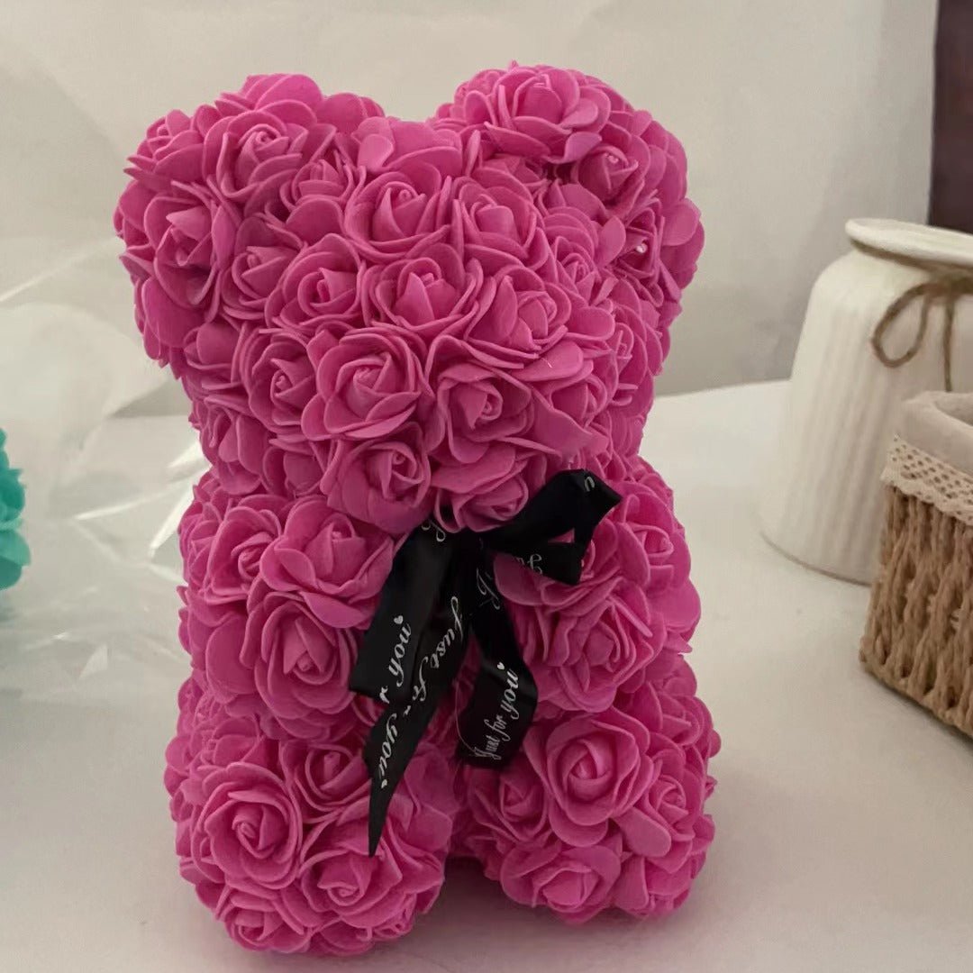 Cuddly Valentine Teddy Bear with Red Bow