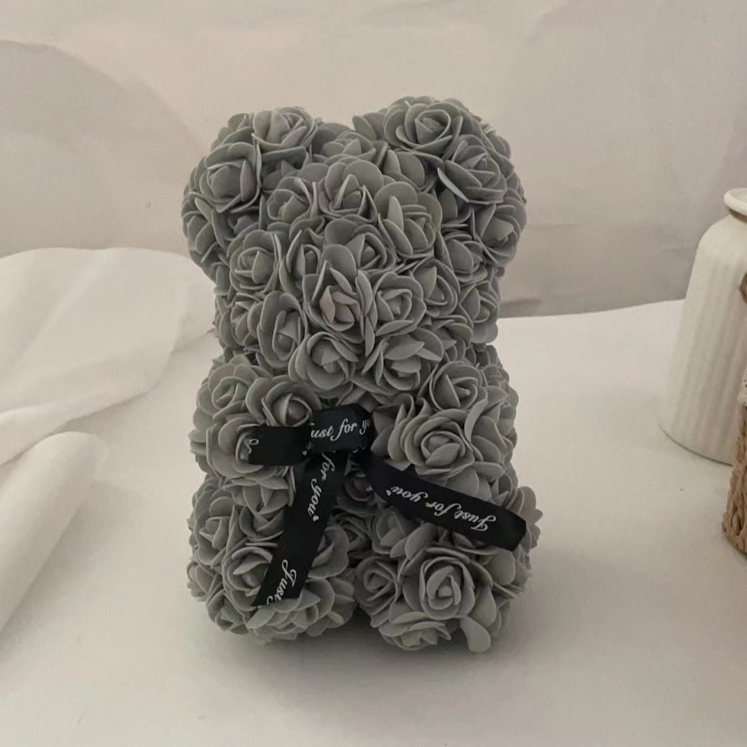 Cuddly Valentine Teddy Bear with Red Bow
