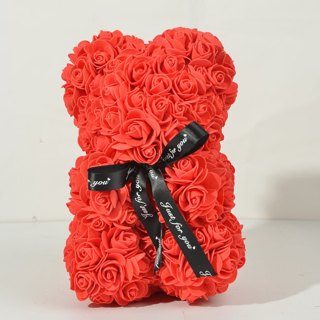 Cuddly Valentine Teddy Bear with Red Bow