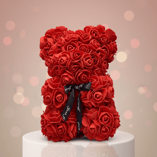 Lovely Fresh Flower Teddy Bear Romantic Gift - SweetyGem