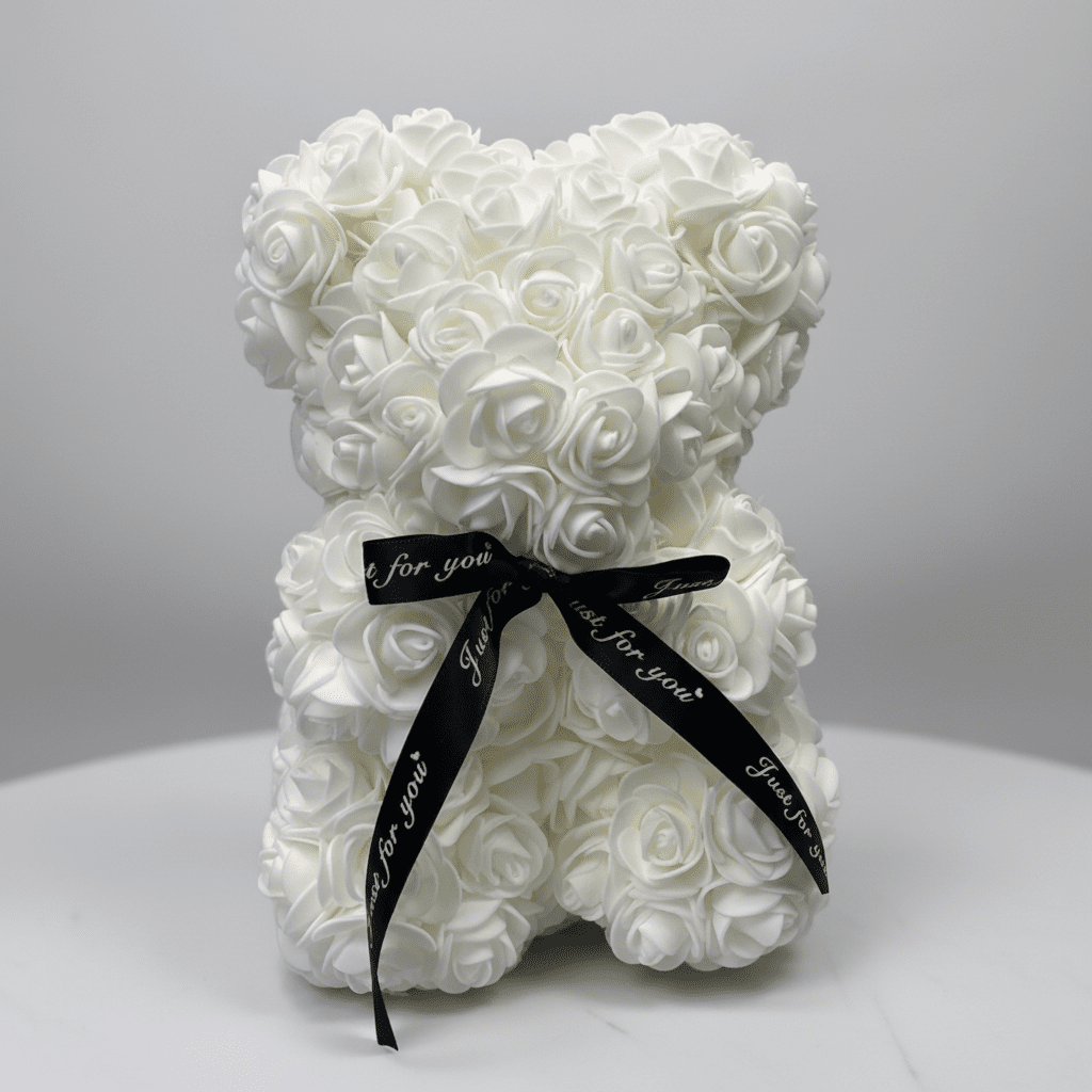 Lovely Fresh Flower Teddy Bear Romantic Gift