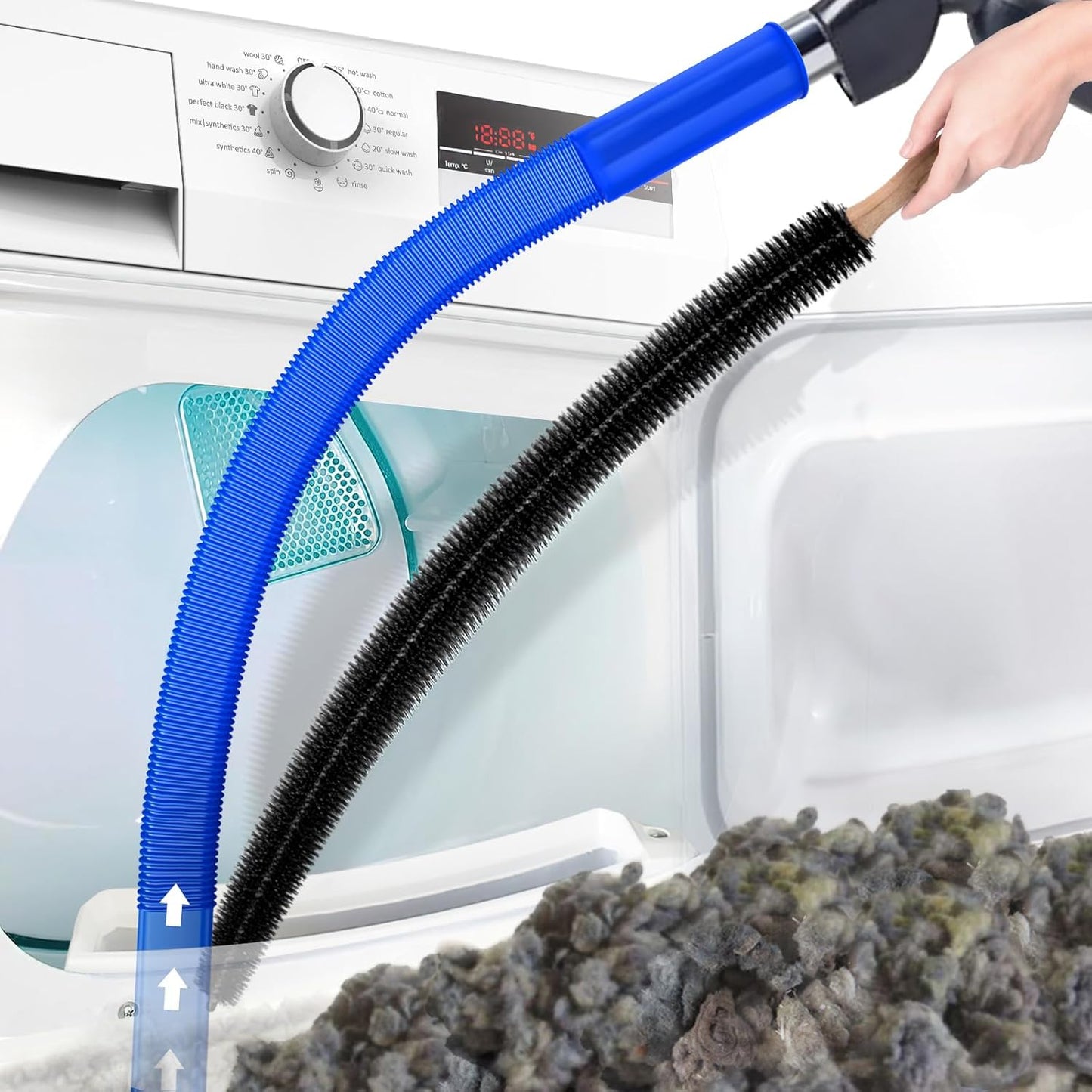Easy Dryer Vent Cleaning Kit Brush Tool
