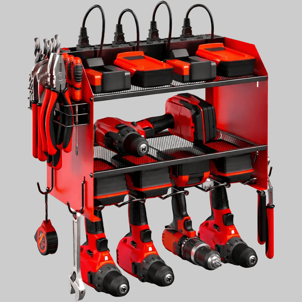 Space Saving Garage Tool Charging Organizer Power Strip - SweetyGem