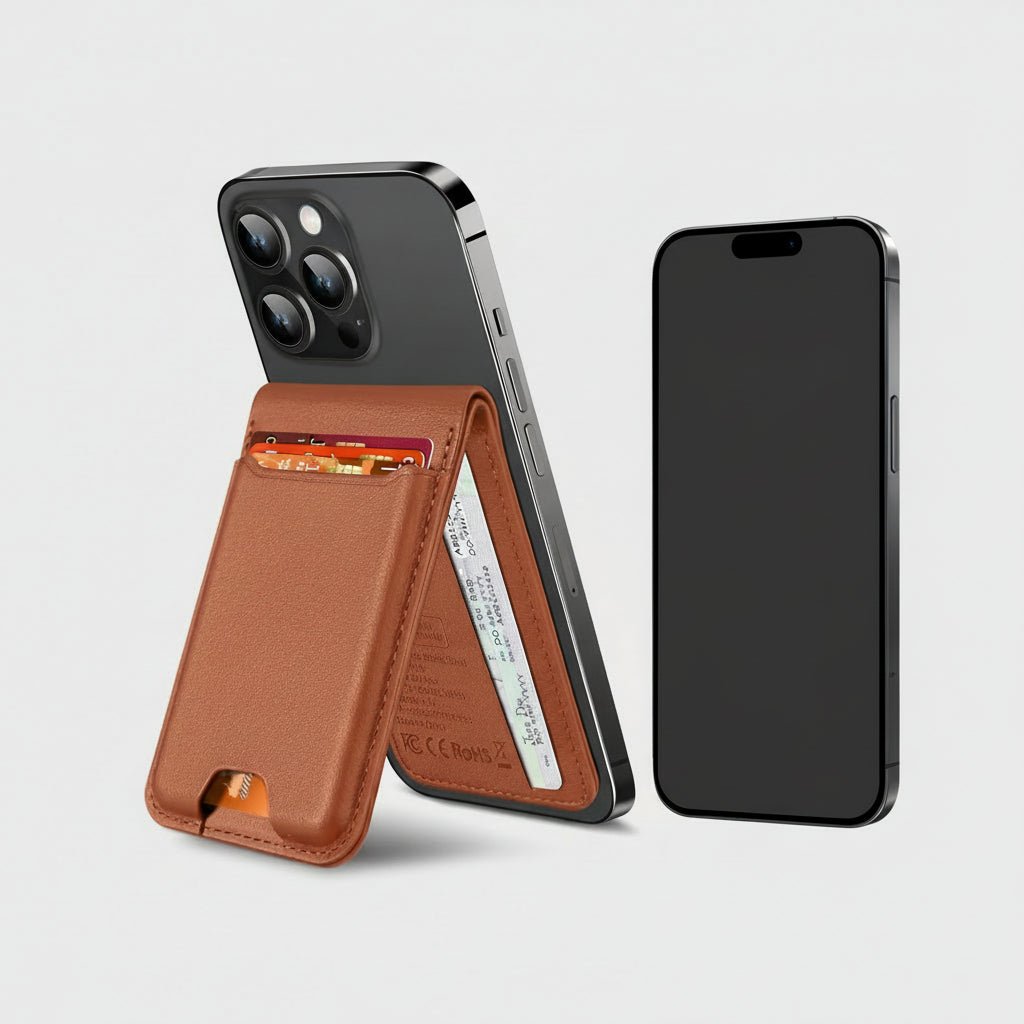 Slim Trackable Phone Wallet Attachment