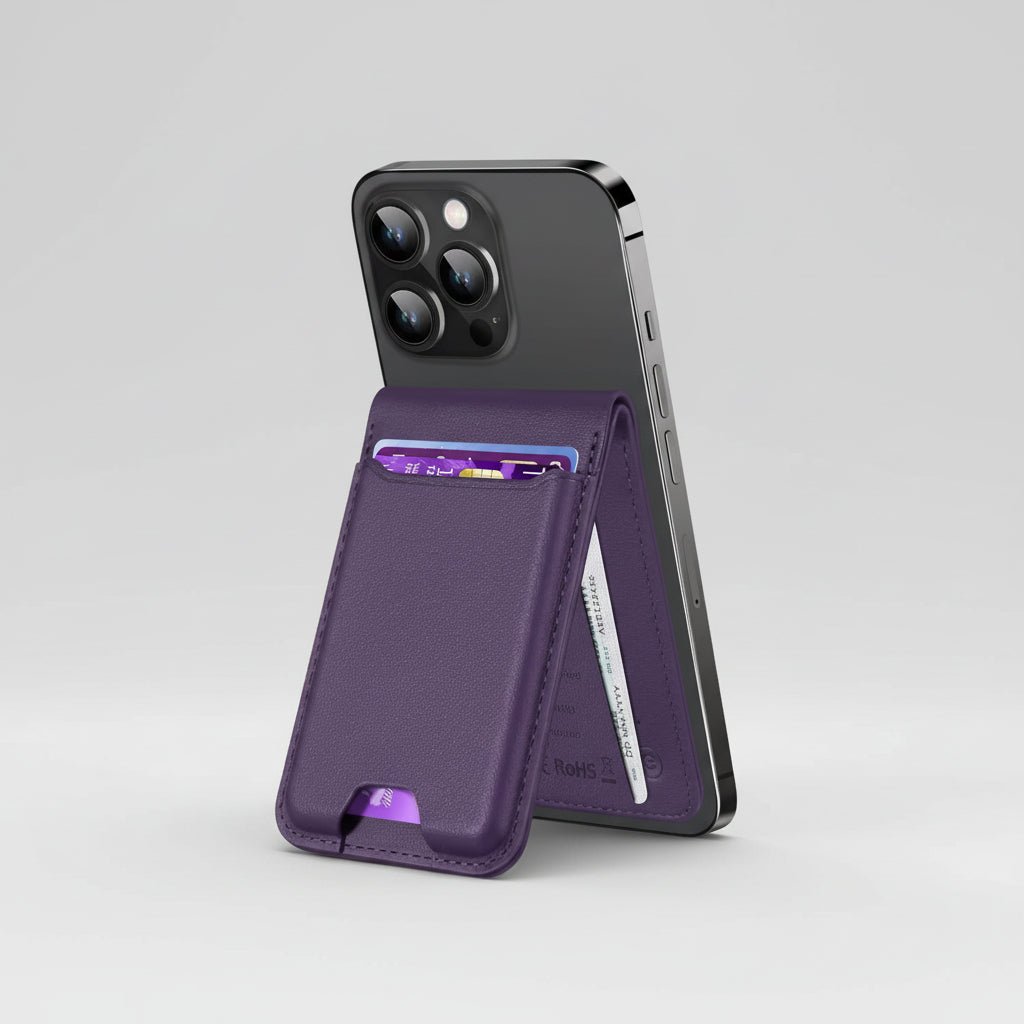 Slim Trackable Phone Wallet Attachment