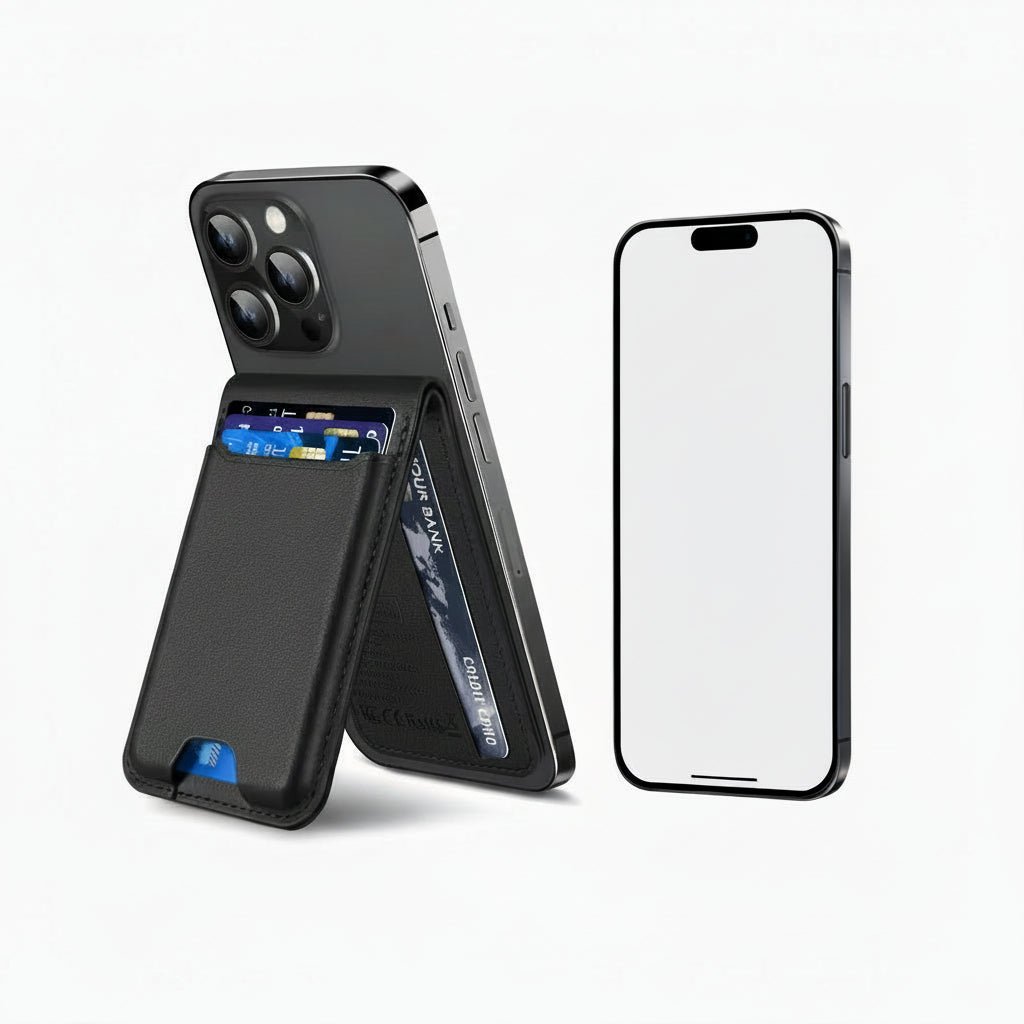 Slim Trackable Phone Wallet Attachment
