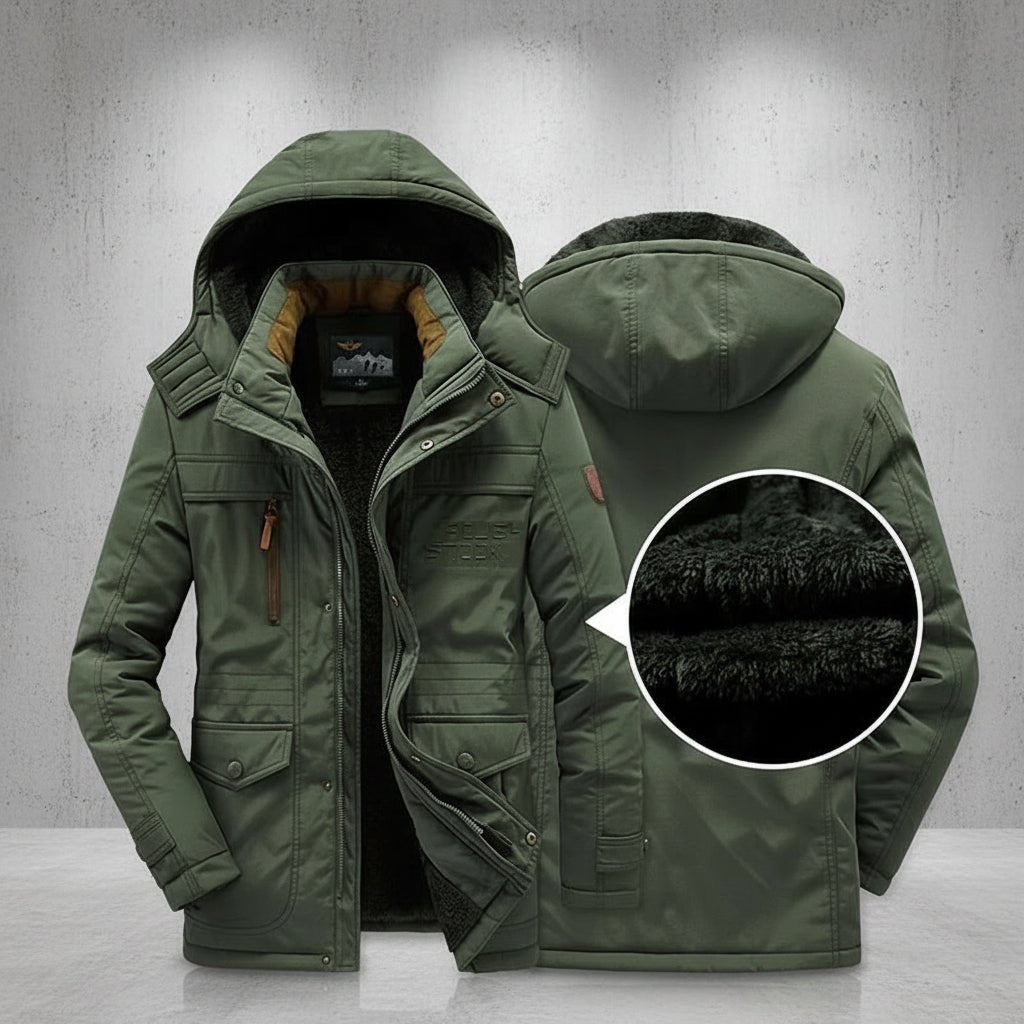 Men's Insulated Snow Jacket Waterproof Cold Weather Coat
