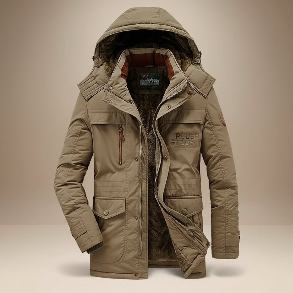 Men's Insulated Snow Jacket Waterproof Cold Weather Coat