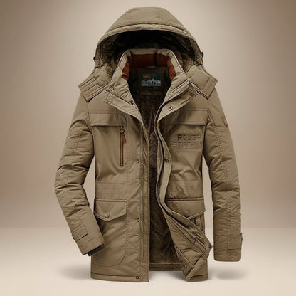 Men's Insulated Snow Jacket Waterproof Cold Weather Coat