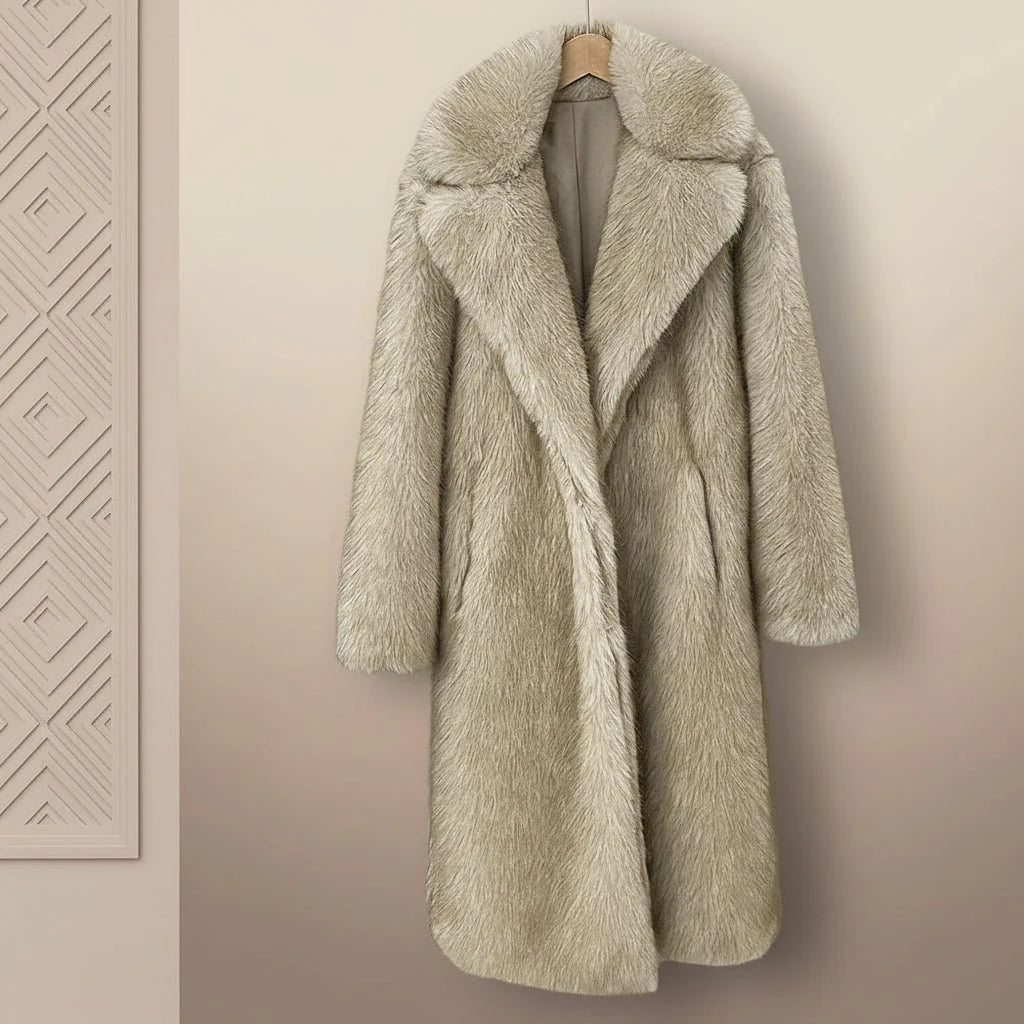 Warm Long Parka Open Front Winter Jacket