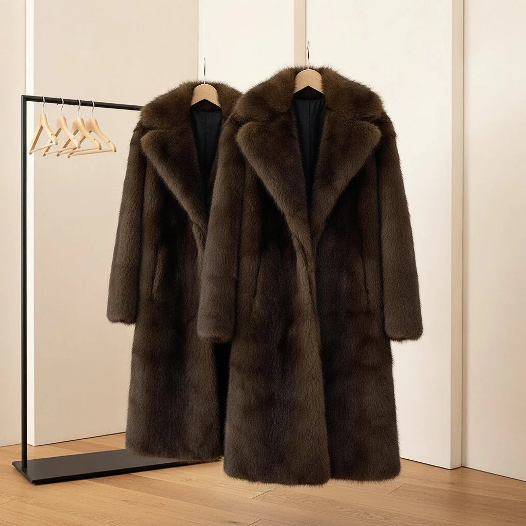 Warm Long Parka Open Front Winter Jacket