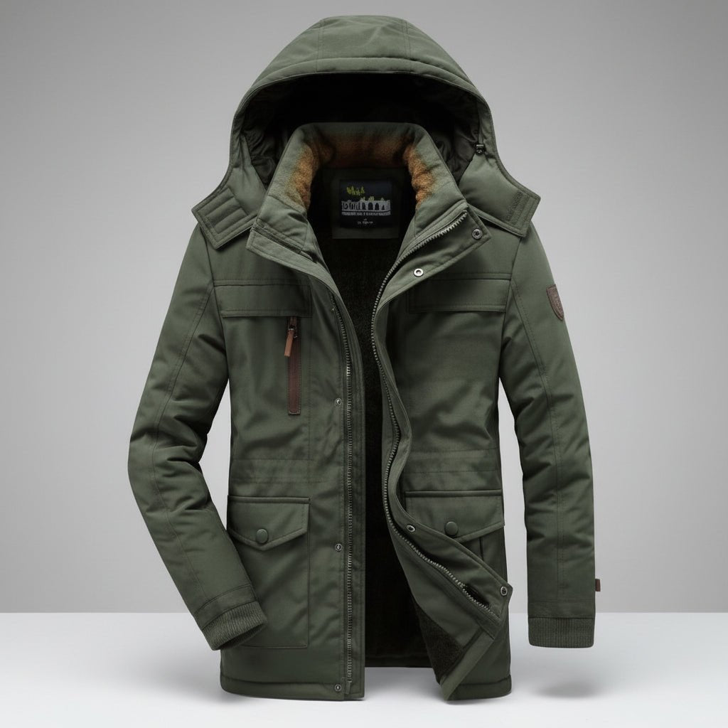 Men's Insulated Snow Jacket Waterproof Cold Weather Coat - SweetyGem