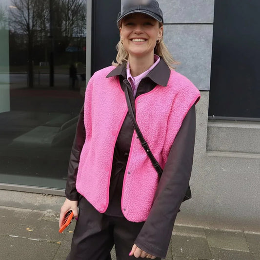 Warm Women's Fleece Vest Outerwear - SweetyGem