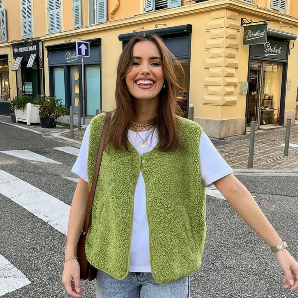 Warm Women's Fleece Vest Outerwear