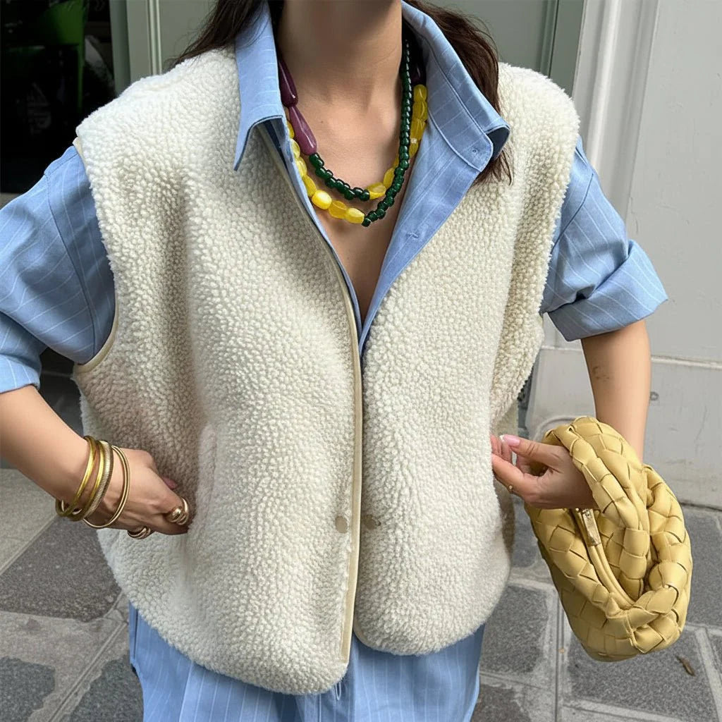 Warm Women's Fleece Vest Outerwear