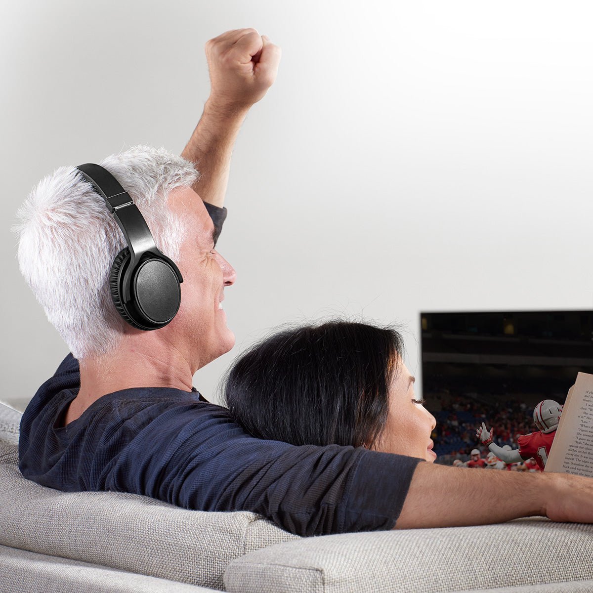 Long Range Cordless Stereo Headphones Comfort Fit - SweetyGem