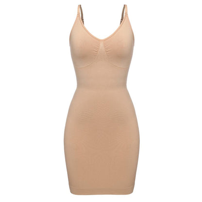 Women Corset Midi Shapewear Dress