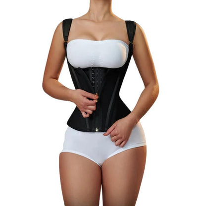 Women Double Compression Waist Trainer Adjustable