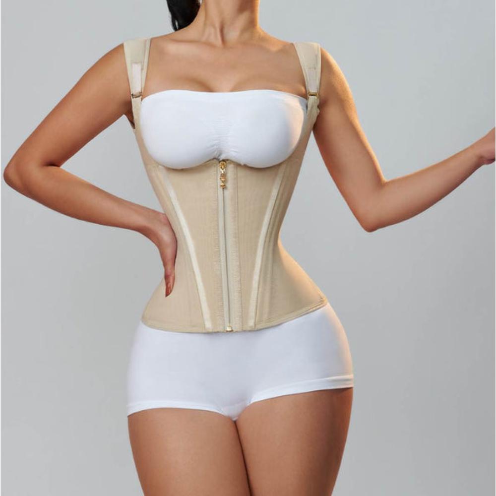 Women Double Compression Waist Trainer Adjustable